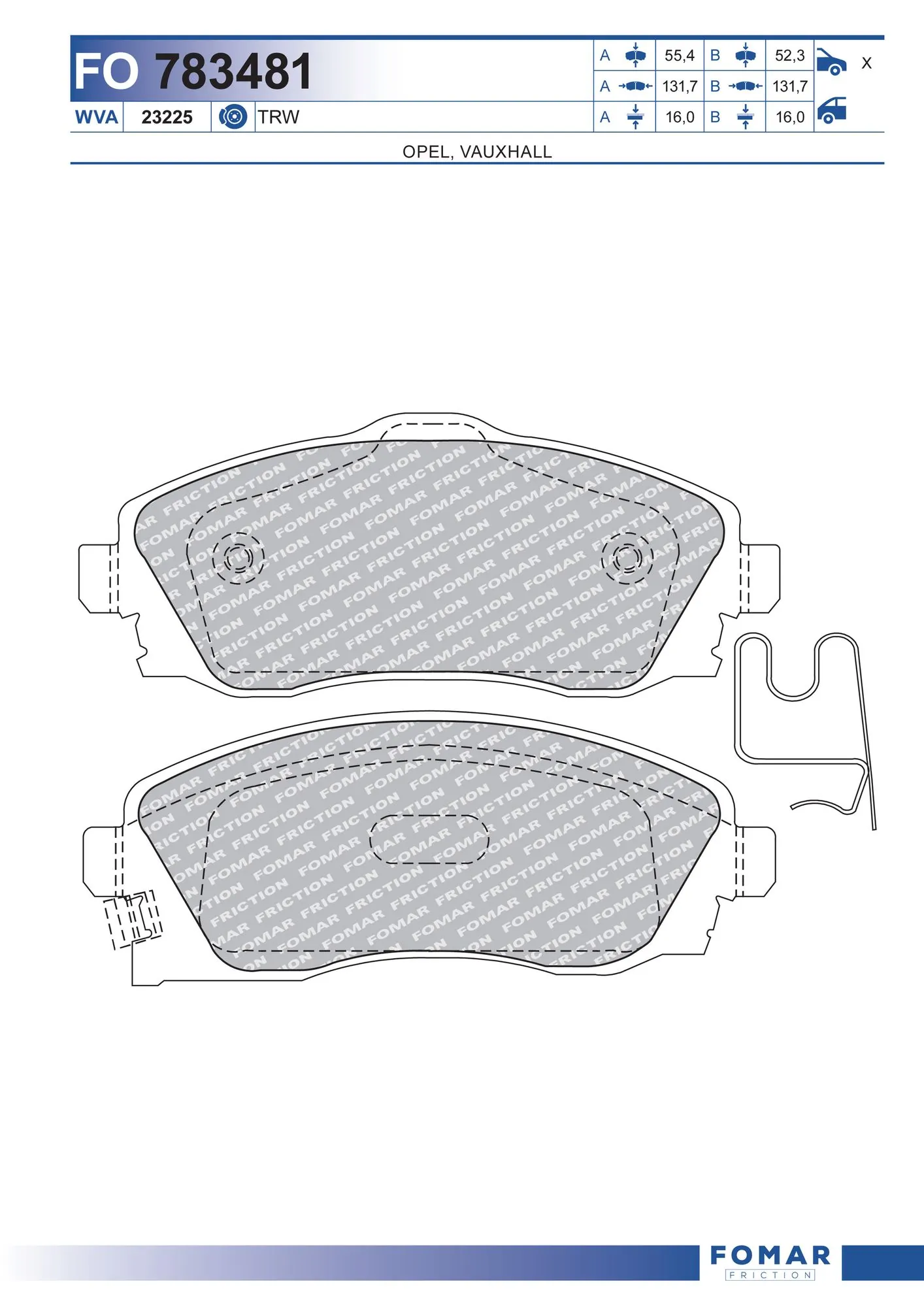 Brake Pad Set, disc brake